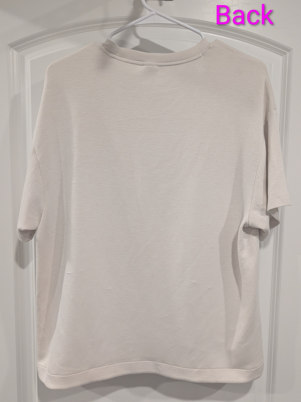 2 Pcs Member's Mark Women's Short-Sleeve Crewneck T-Shirt & Shorts Beige Size L - Picture 4 of 14